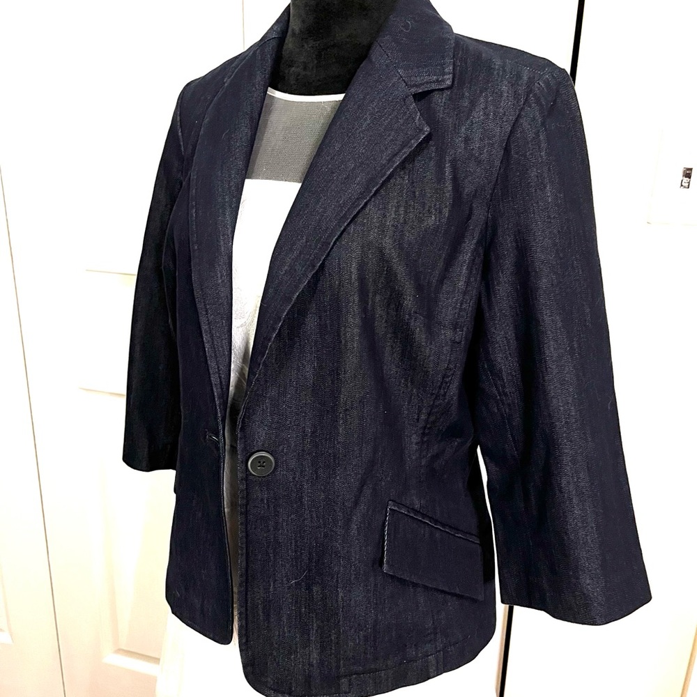 Coldwater Creek Jean Jacket sz 10 - Picture 9 of 15